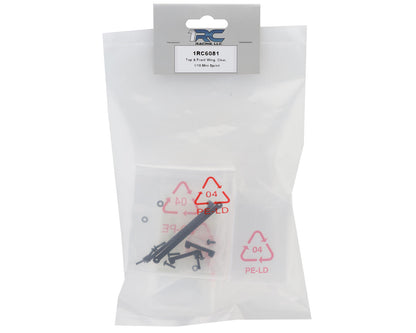 1RC Racing 1/18 Mini Sprint Top & Front Wing Set (Clear)
