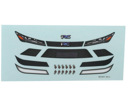 1RC Racing 1/18 Late Model 3.0 Body Assembly Set (Clear)