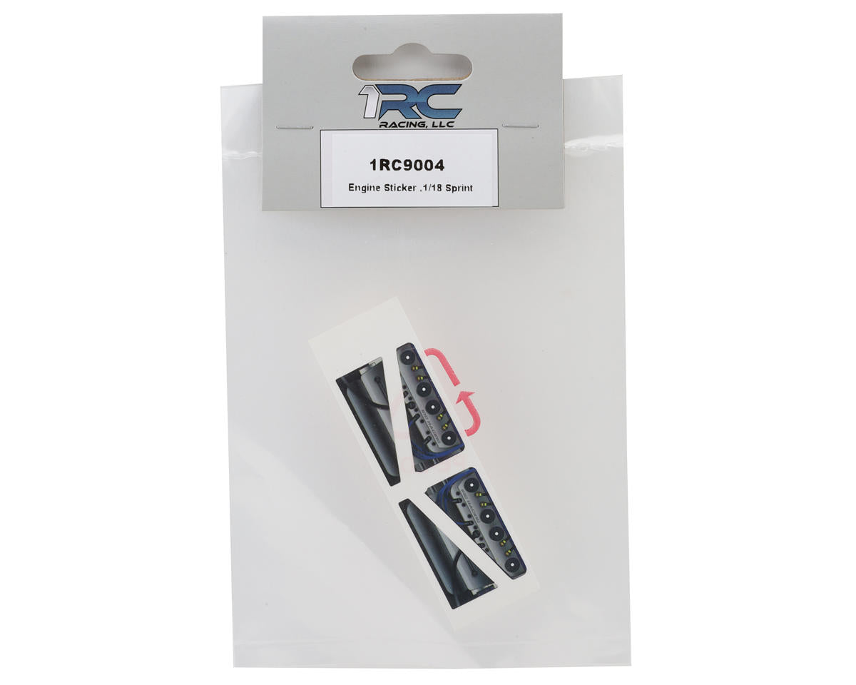 1RC Racing 1/18 Sprint Engine Decal Set