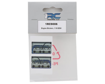 1RC Racing 1/18 EDM Engine Decal Set