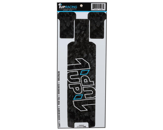 1UP Racing Team Associated RC10B74.2 Twin 1UP Outline Logo Chassis
