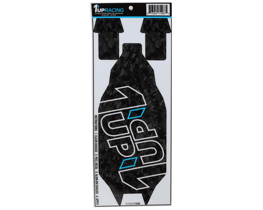 1UP Racing Team Associated RC10T6.4 Twin 1UP Outline Logo Chassis