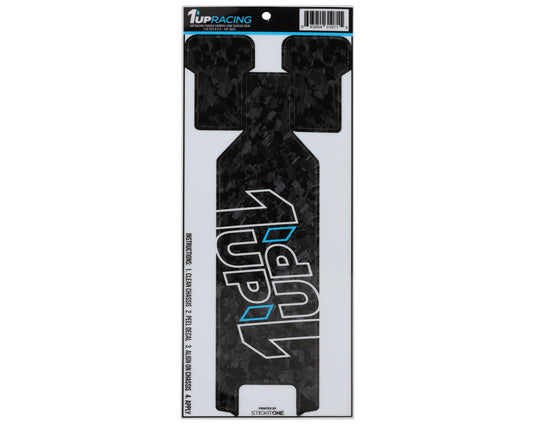1UP Racing TLR 22X-4 2.0 Twin 1UP Outline Logo Chassis Protector Sheet