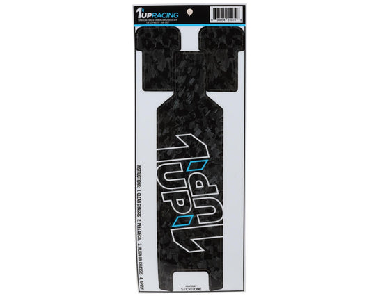 1UP Racing TLR 22X-4 Elite Twin 1UP Outline Logo Chassis Protector Sheet