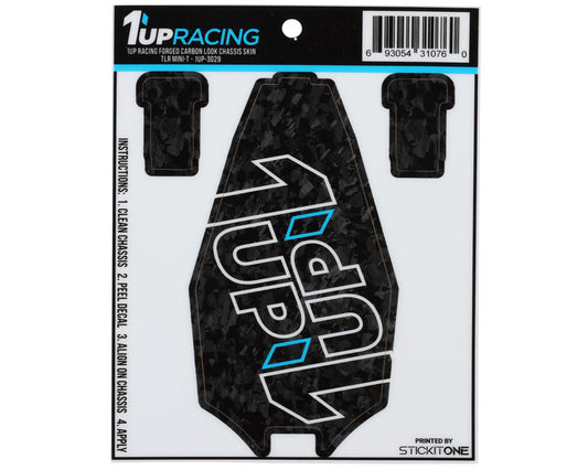 1UP Racing Losi® Mini-T Twin 1UP Outline Logo Chassis Protector Sheet