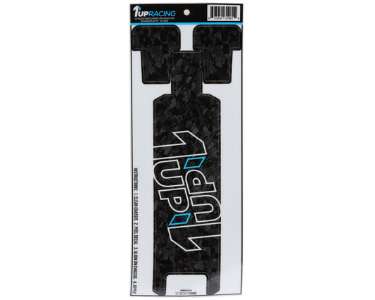 1UP Racing Schumacher Cat PB Twin 1UP Outline Logo Chassis Protector Sheet