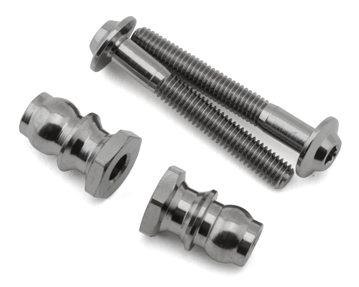 1UP Racing Pro Duty Titanium Front Upper Shock Standoffs Set (22mm/8mm)