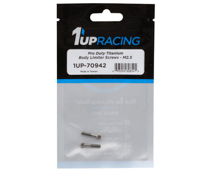 1UP Racing Titanium Pro Duty Body Limiter Screws (2.5mm) (2)