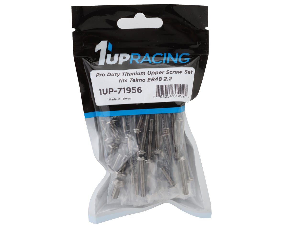 1UP Racing Tekno EB48 2.2 Pro Duty Titanium Upper Screw Set (120)