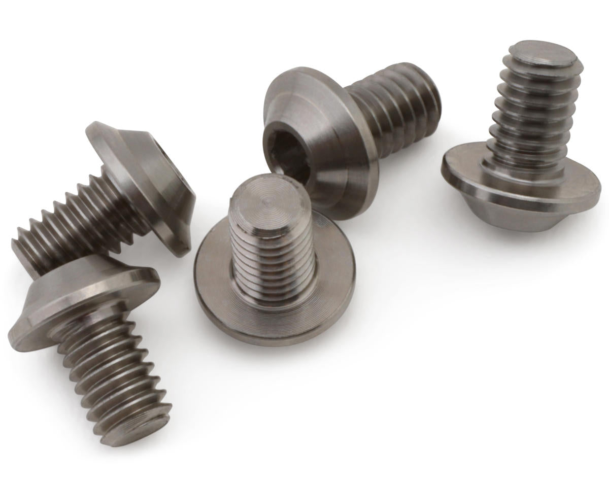 1UP Racing M4 Titanium Pro Duty LowPro Head Screws (5) (4x6mm)
