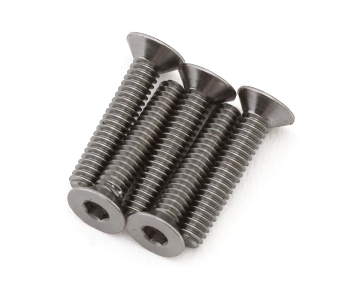 1UP Racing 2mm Titanium Pro Duty Flat Head Screws (5) (2x12mm)