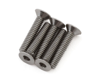 1UP Racing 2mm Titanium Pro Duty Flat Head Screws (5) (2x12mm)