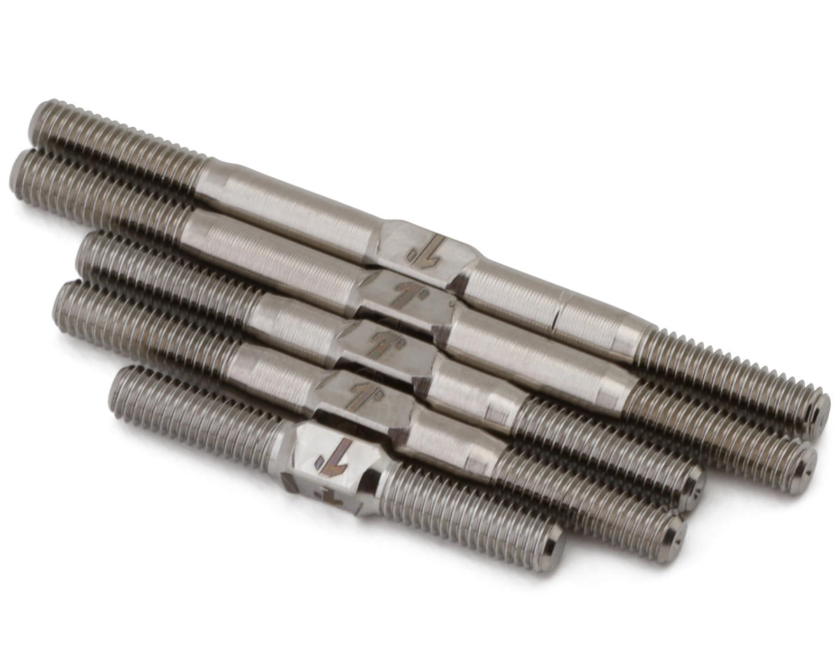 1UP Racing Tamiya TRF421 Pro Duty Titanium Turnbuckles Set (Silver)