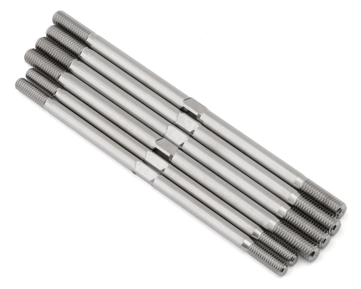 1UP Racing Tekno ET48 2.2 Pro Duty Titanium Turnbuckles Set (Silver)