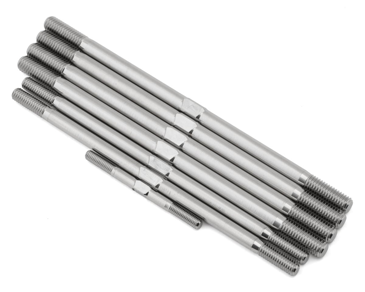 1UP Racing Tekno NT48 2.2 Pro Duty Titanium Turnbuckles Set (Silver)