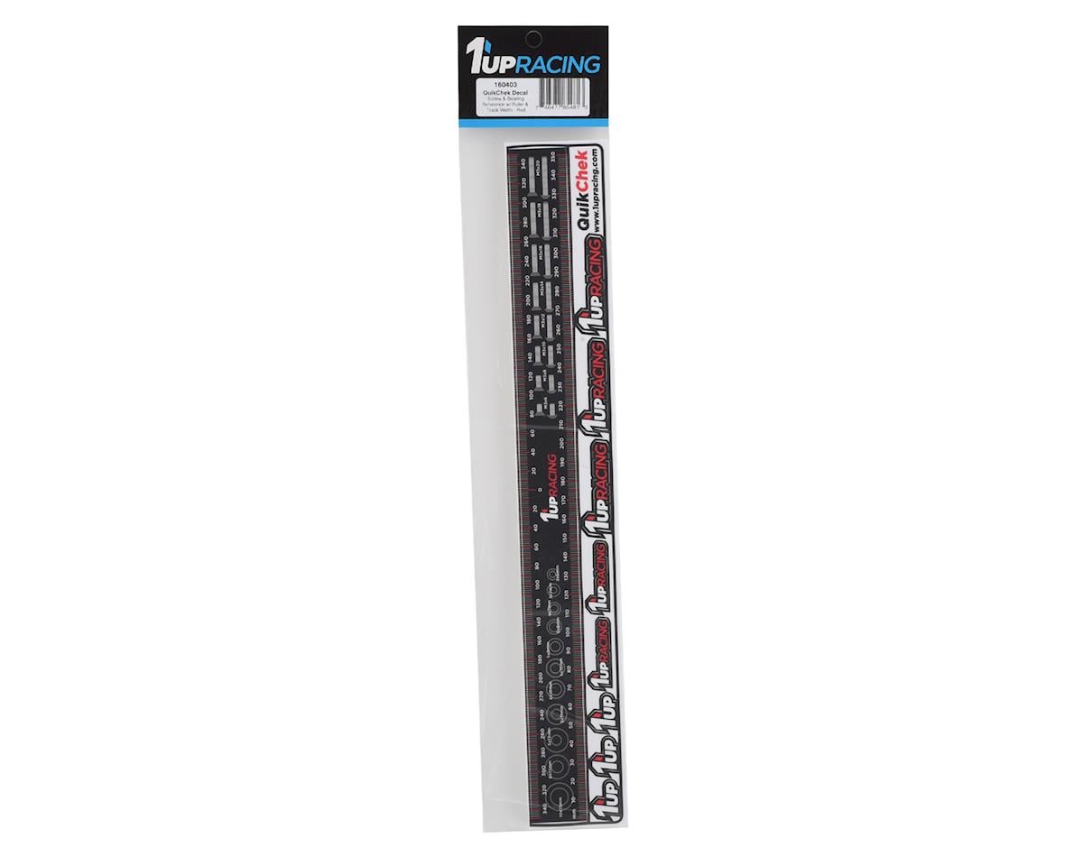 1UP Racing QuikChek Reference Decal (Red)