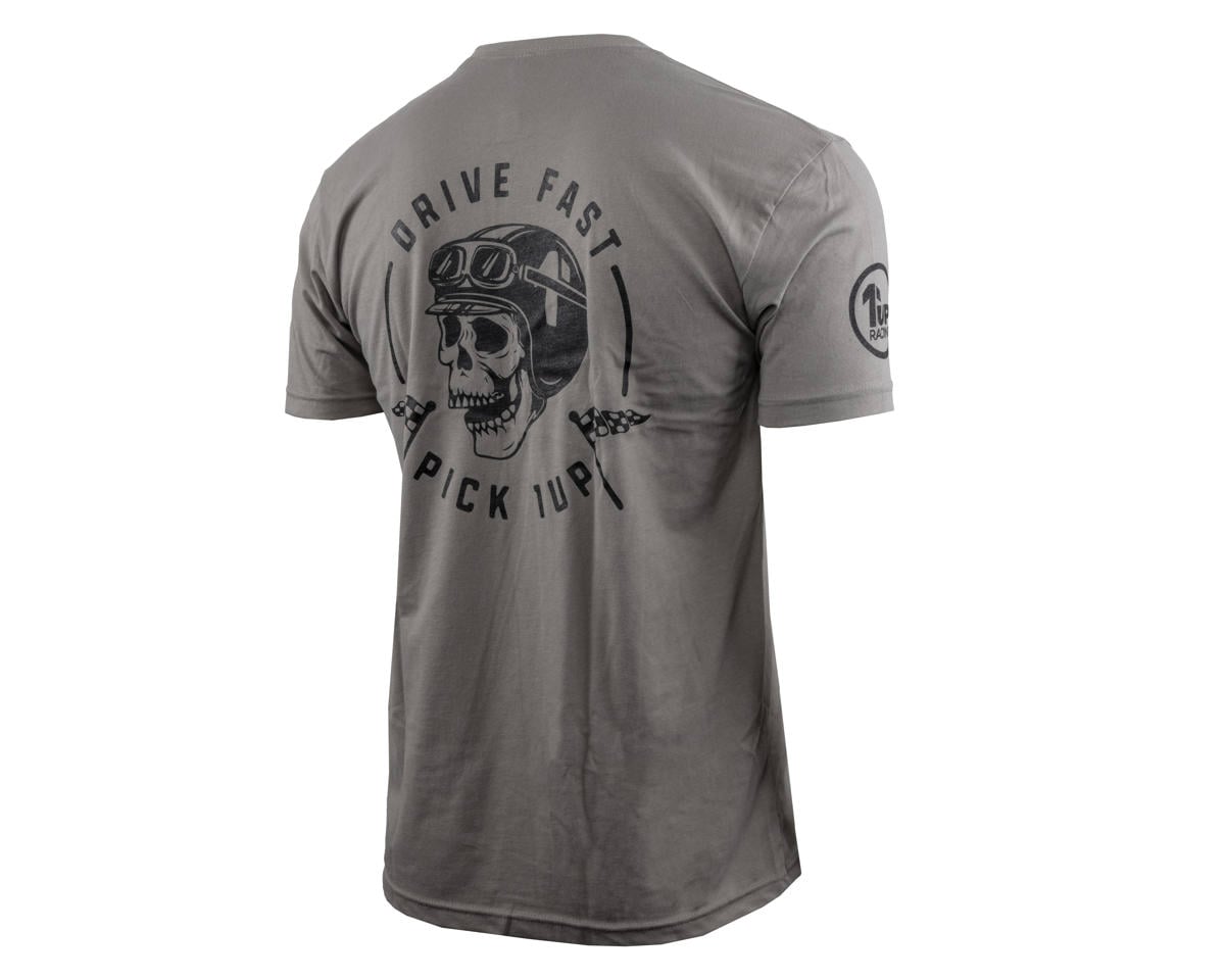 1UP Racing “Drive Fast” T-Shirt (Grey) (L)