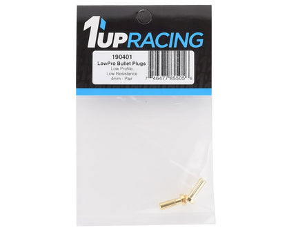 1UP Racing 4mm LowPro Bullet Plugs (2)