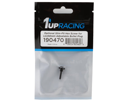 1UP Racing "Lockdown" Adjustable Bullet Plug Grips Slim-Fit Hex Thumb Screw