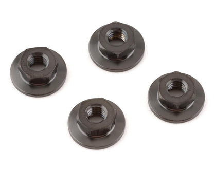 1UP Racing Pro Duty Titanium 4mm Lockdown Wheel Nuts (Black) (4)