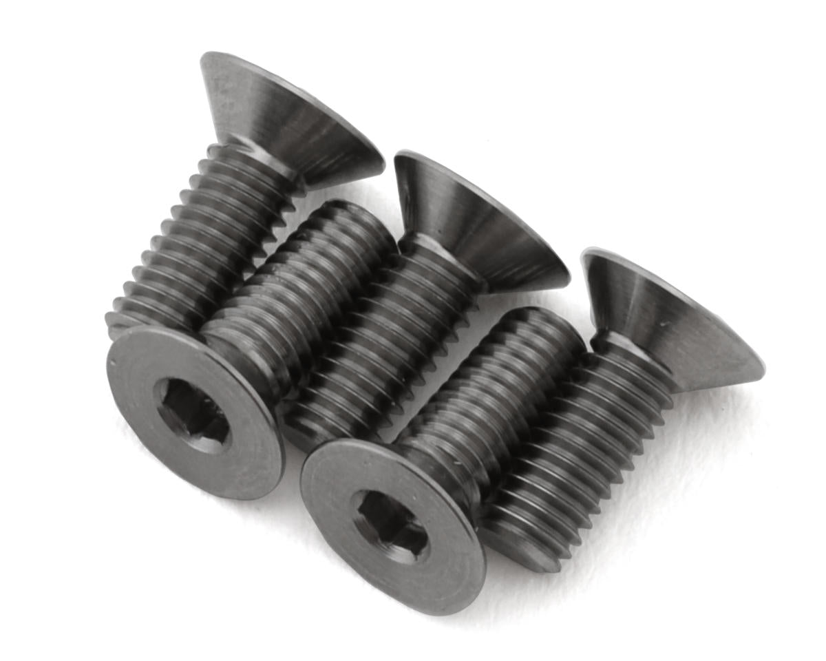 1UP Racing 3mm Titanium Pro Duty Flat Head Screws (5) (3x8mm)