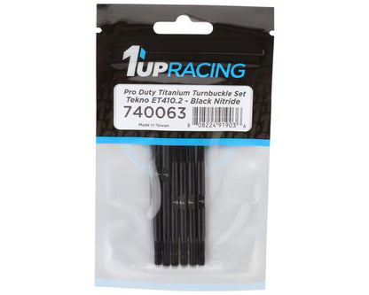 1UP Racing Tekno ET410.2 Pro Duty Titanium Turnbuckle Set (Black Nitride)