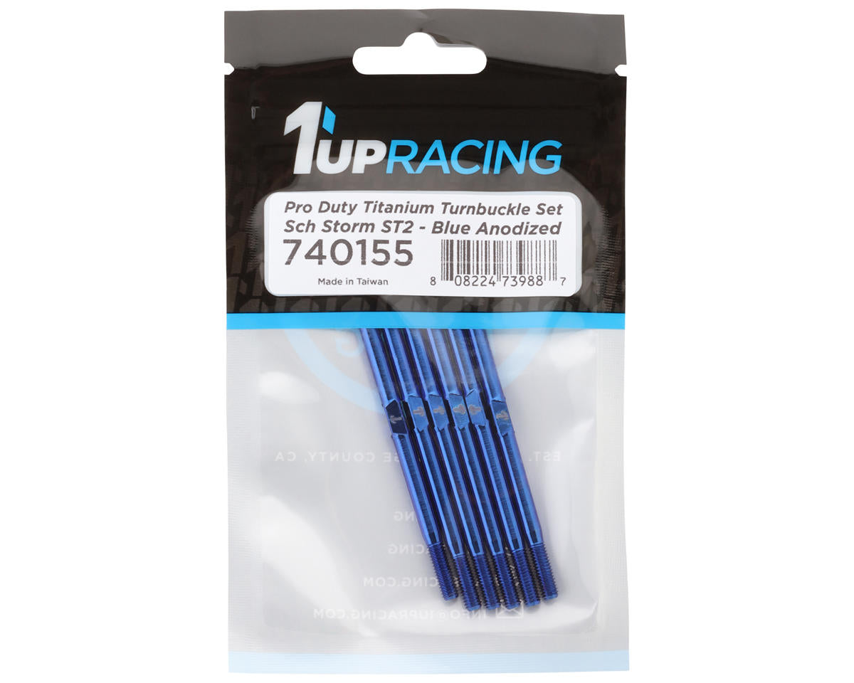 1UP Racing Schumacher Storm ST2 Pro Duty Titanium Turnbuckle Set Blue)