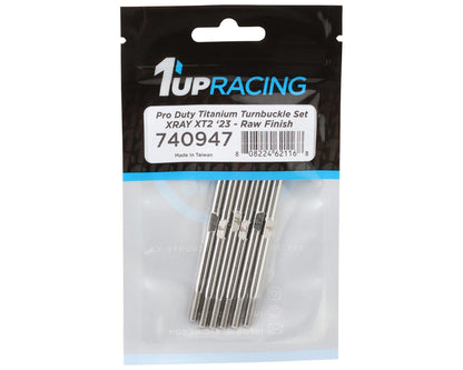 1UP Racing Xray XT2 2023 Pro Duty Titanium Turnbuckle Set (Silver)