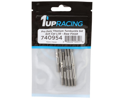 1UP Racing Schumacher Cat L1 Evo Pro Duty Titanium Turnbuckle Set (Silver)