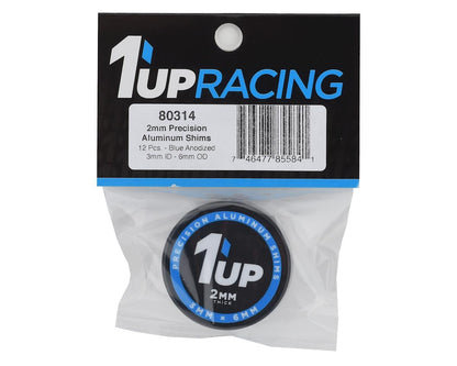 1UP Racing 3x6mm Precision Aluminum Shims (Blue) (12) (2mm)