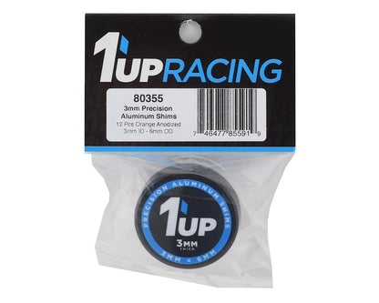 1UP Racing 3x6mm Precision Aluminum Shims (Orange) (12) (3mm)