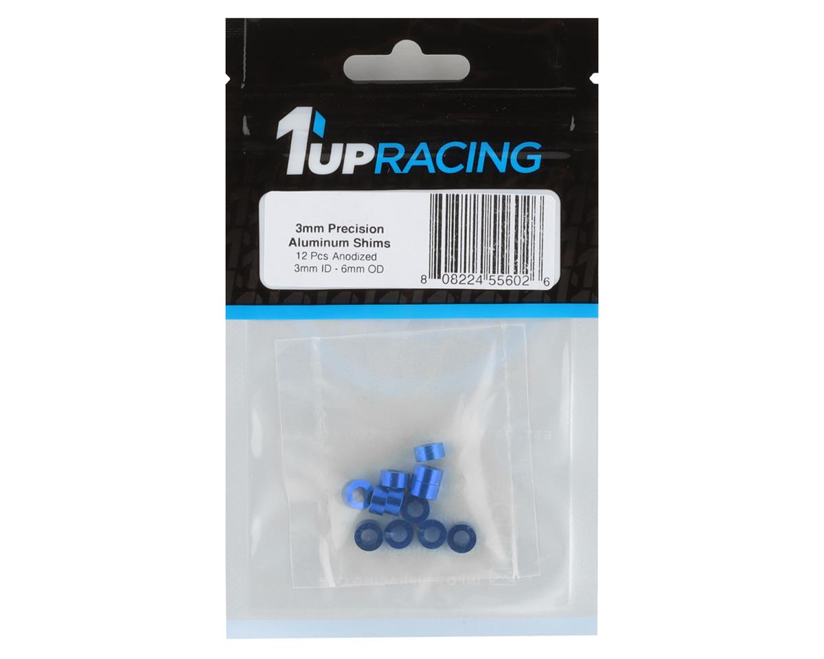 1UP Racing 3x6mm Precision Aluminum Shims (Dark Blue) (12) (3mm)