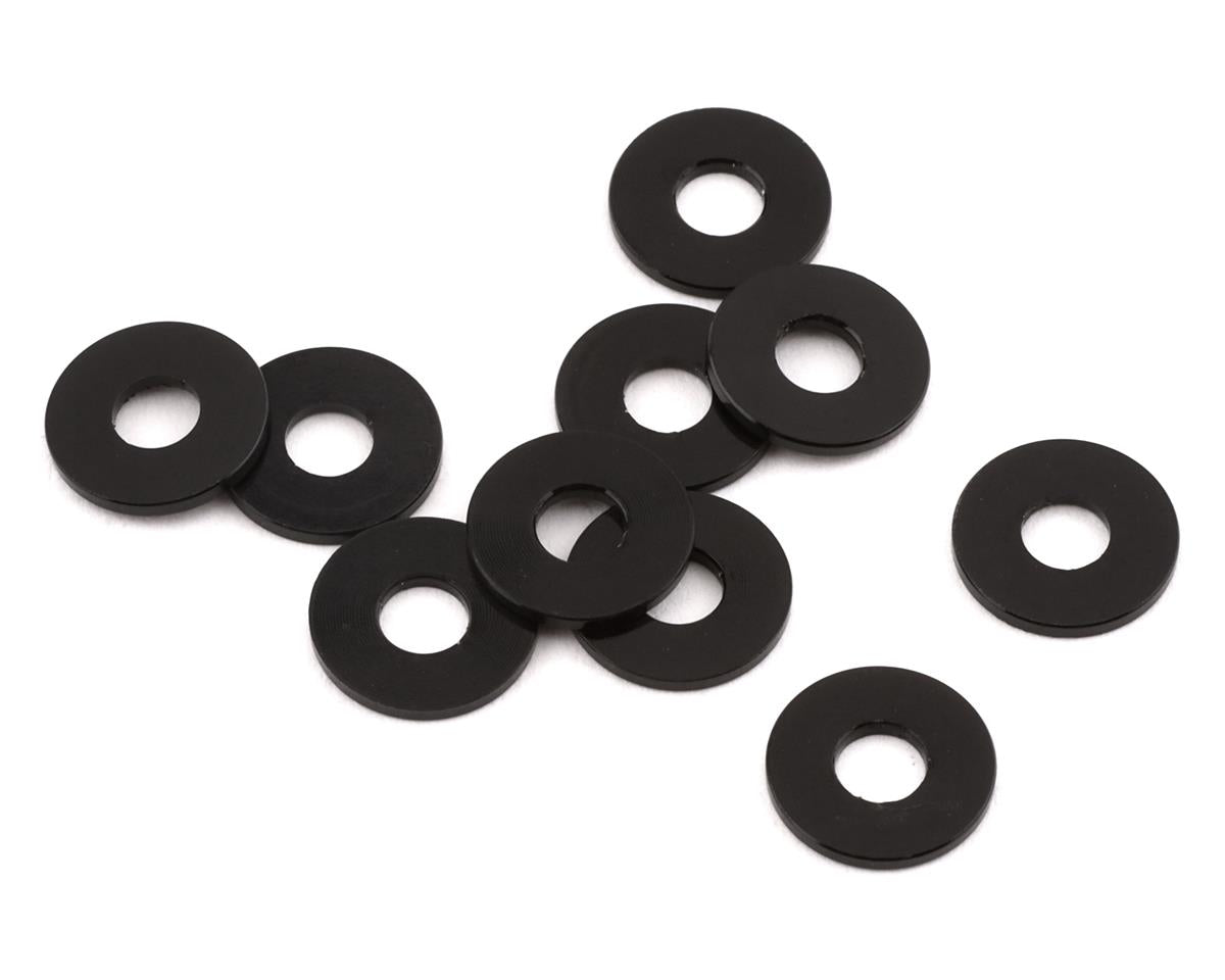 1UP Racing 3x8mm Precision Aluminum Shims (Black) (10) (0.75mm)