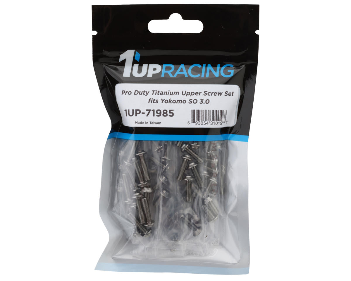 1UP Racing Yokomo SO 3.0 Pro Duty Titanium Upper Screws Set (86)