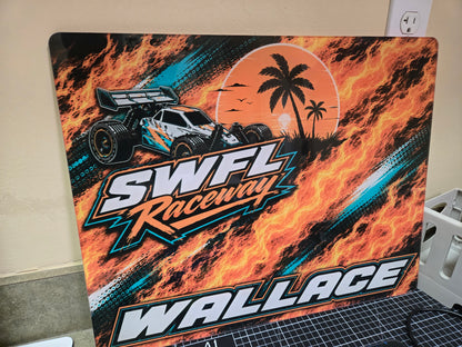 Customized SWFL Raceway Pit Board