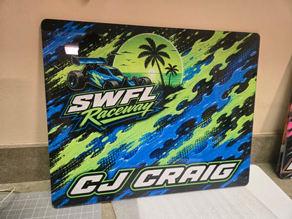 Customized SWFL Raceway Pit Board