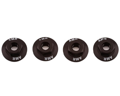 AMR M4 Aluminum Serrated Flange Nut (4) (Gun Metal)