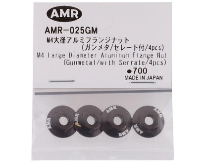 AMR M4 Aluminum Serrated Flange Nut (4) (Gun Metal)