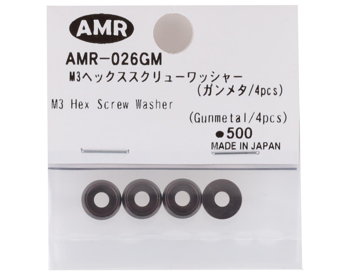 AMR 3mm Screw Washer (Gun Metal) (4)