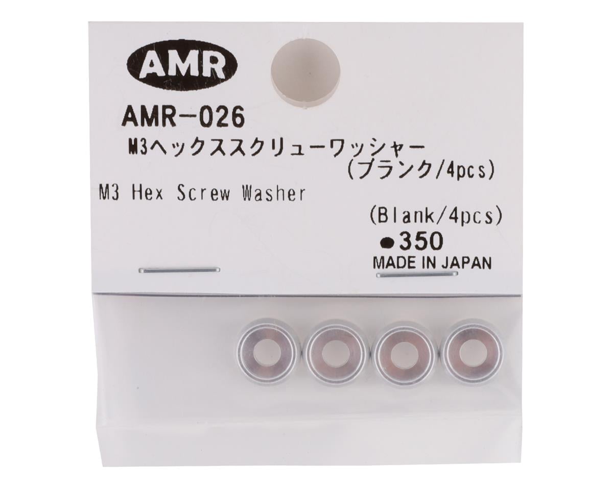 AMR 3mm Screw Washer (Silver) (4)