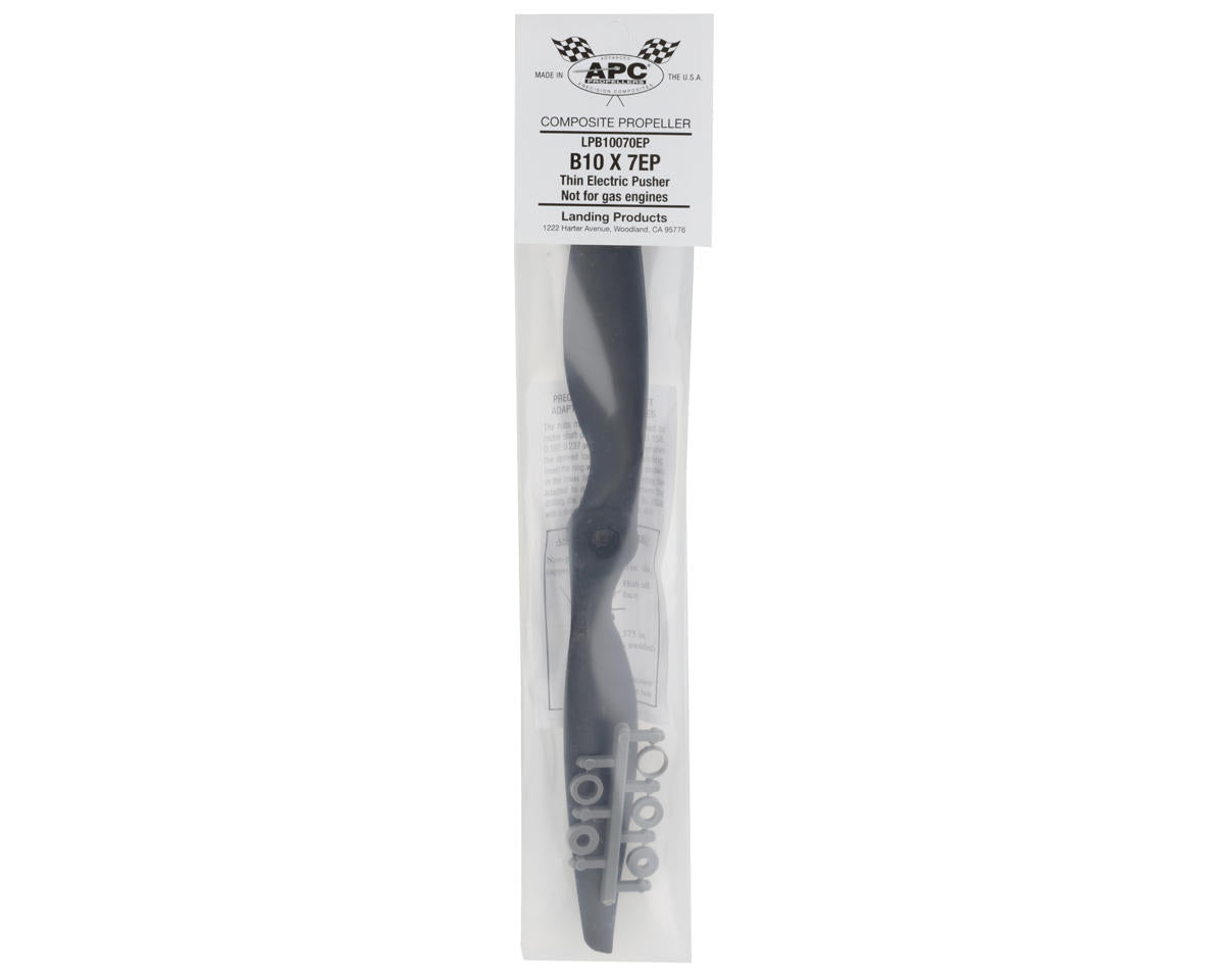 APC 10x7E Thin Electric Pusher Propeller (Black)