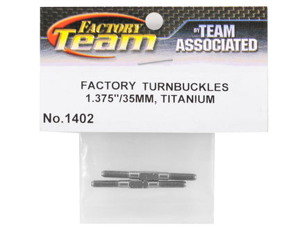 Team Associated 1.375" Titanium Turnbuckle Set (Silver) (2)