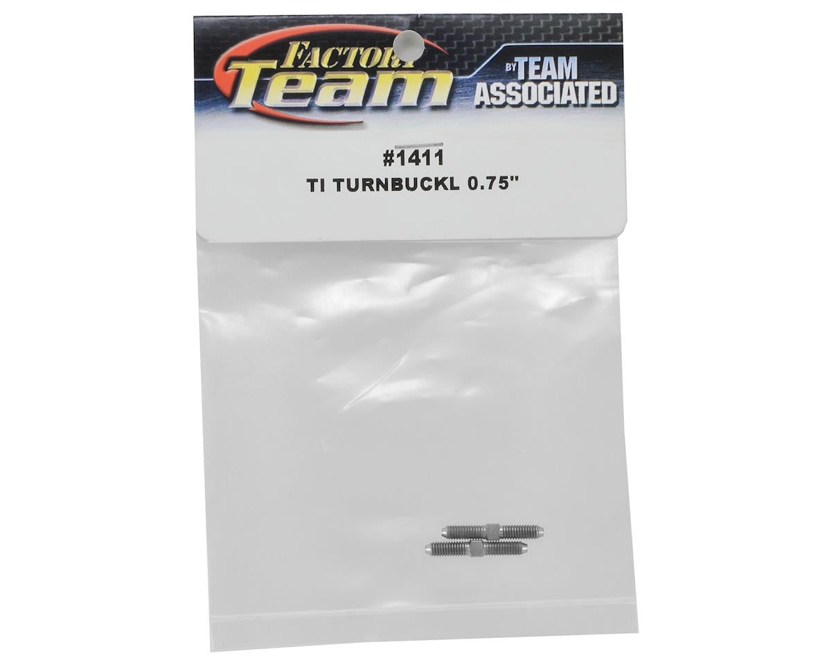 Team Associated Factory Team 0.75" Titanium Turnbuckle Set (2)