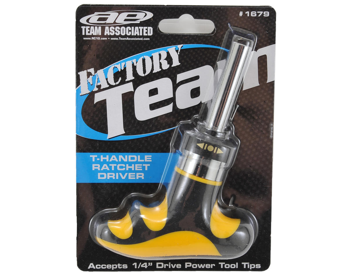 Team Associated 1/4" Factory Team T-Handle Ratchet Driver