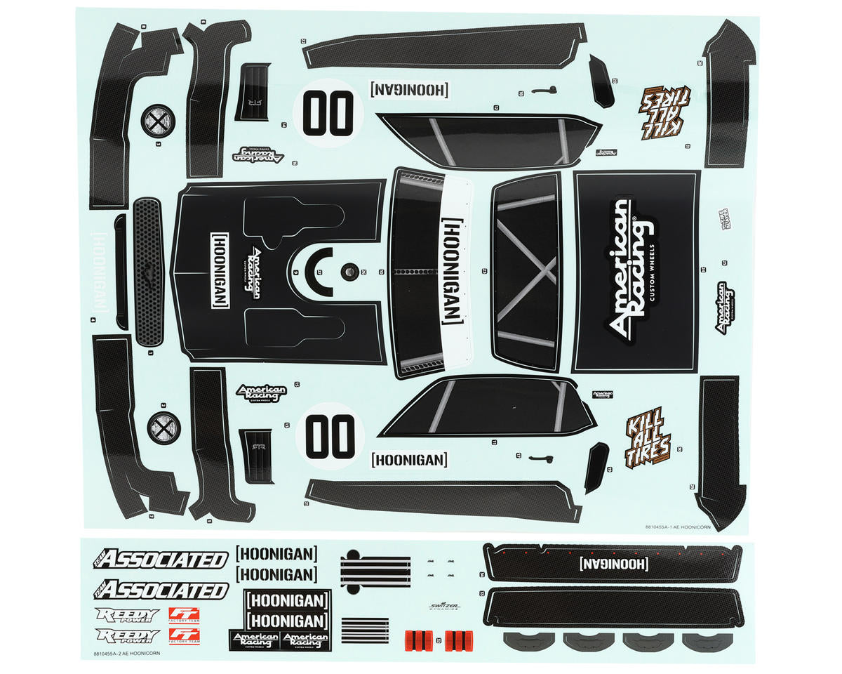 Team Associated Reflex 14R Hoonicorn Pre-Painted Body Set