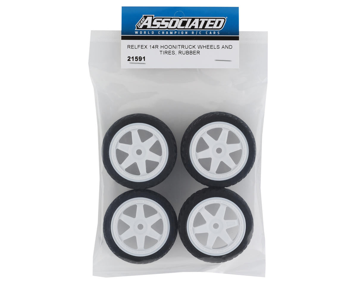 Team Associated Reflex 14R Hoonitruck Pre-Mounted Tires (Rubber)