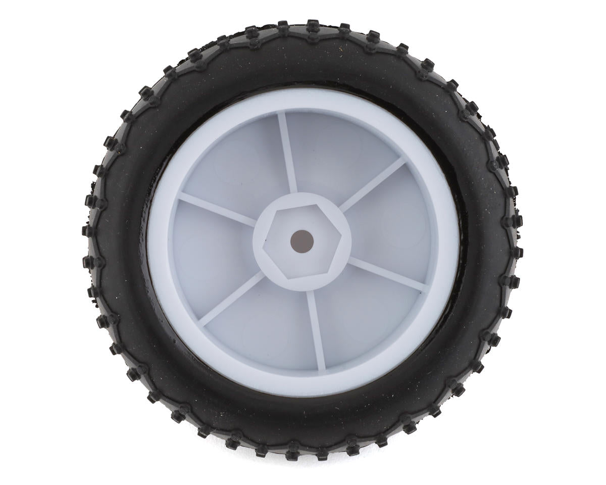 Team Associated Reflex 14B Rear Wide Pre-Mounted Mini Pin Tire (2) (White)