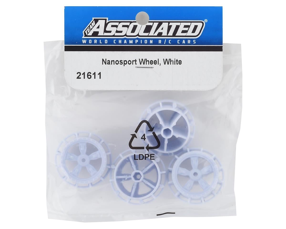 Team Associated NanoSport Wheels (White)