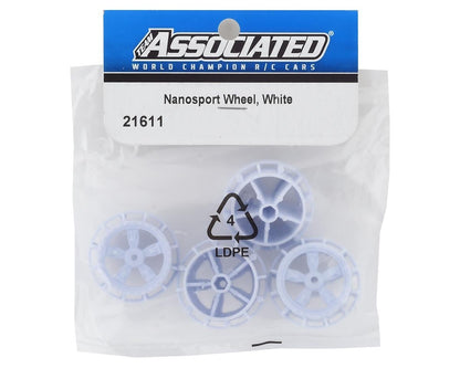 Team Associated NanoSport Wheels (White)