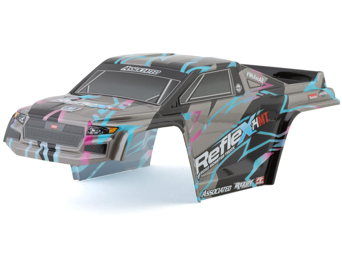 Team Associated Reflex 14MT Pre-Painted Body (Black/Blue)